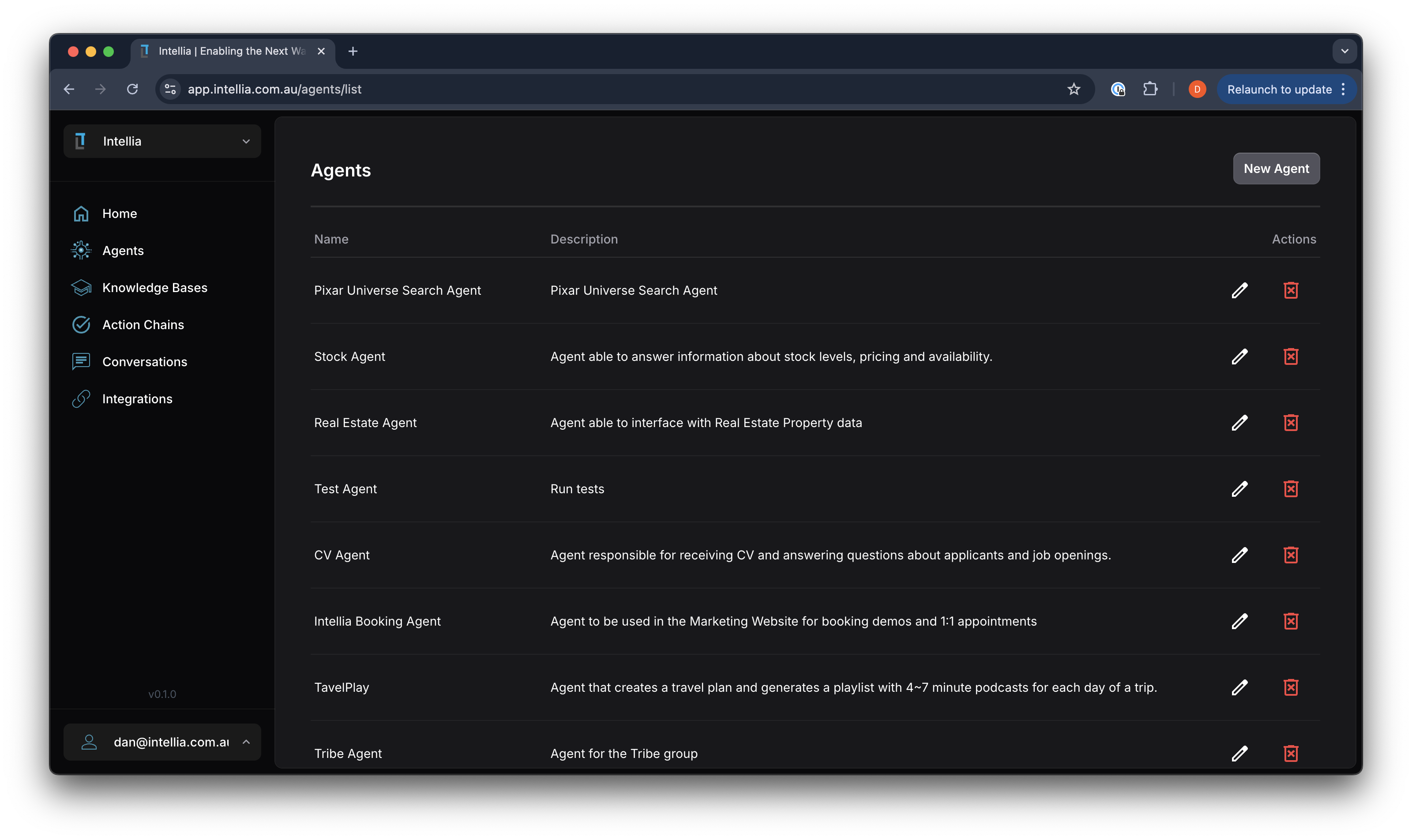 Intellia Platform Screenshot