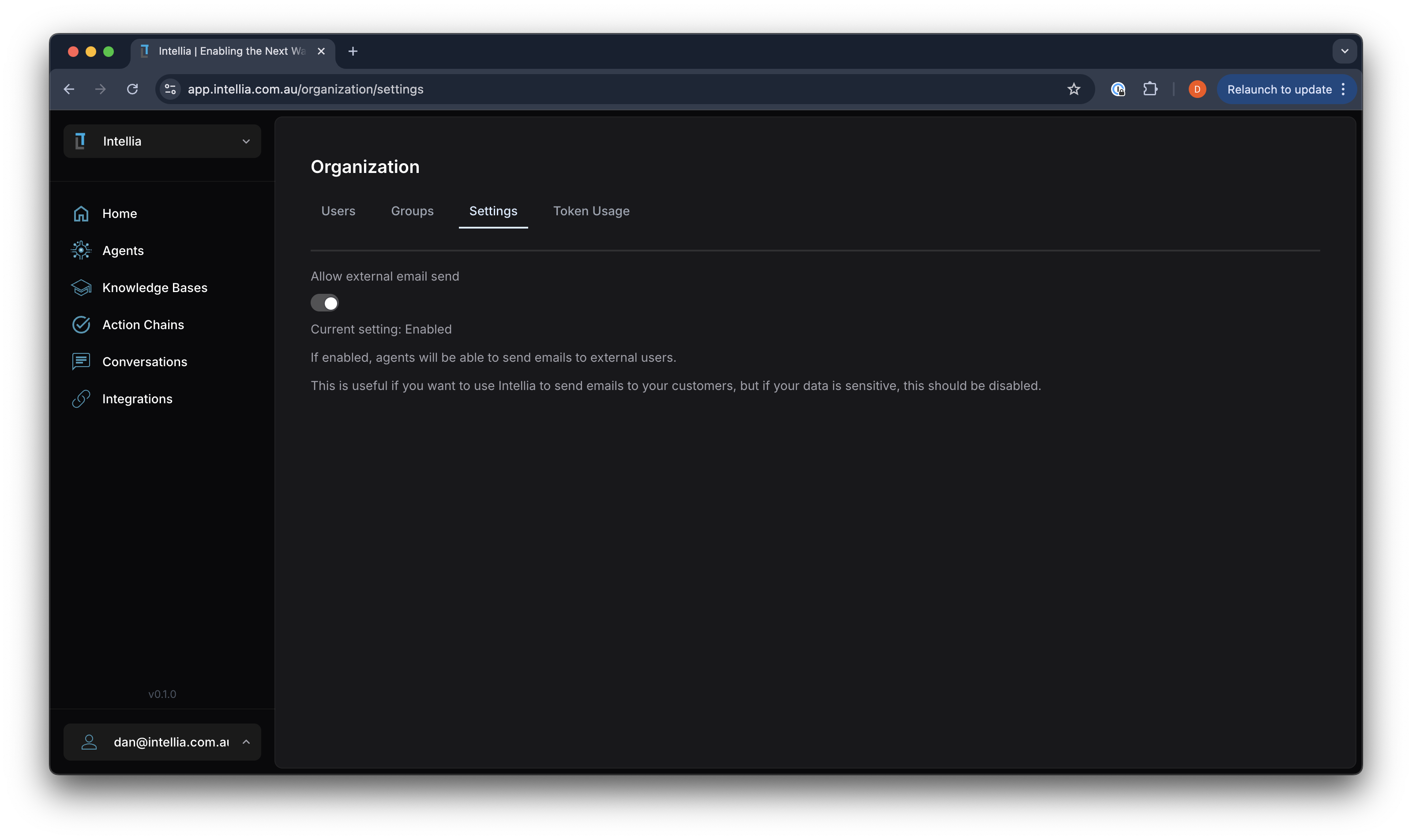 Intellia Platform Screenshot